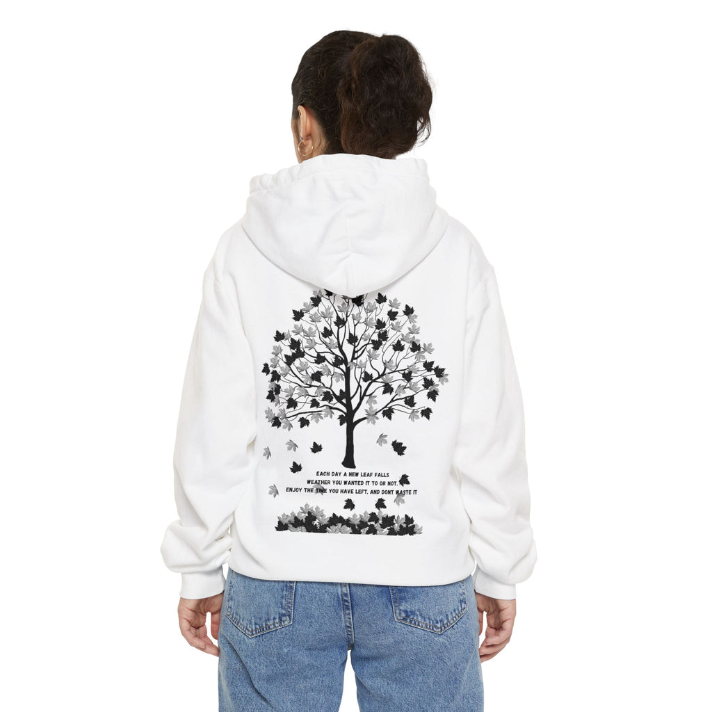 Tree of Time Unisex Hoodie - Nature Inspired Sweatshirt, Time Passing Symbol, Deep Meaning Jumper, Earthy Pullover, Men Women Apparel