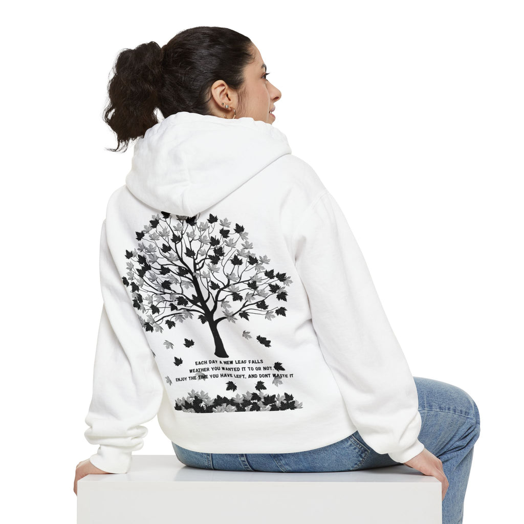 Tree of Time Unisex Hoodie - Nature Inspired Sweatshirt, Time Passing Symbol, Deep Meaning Jumper, Earthy Pullover, Men Women Apparel