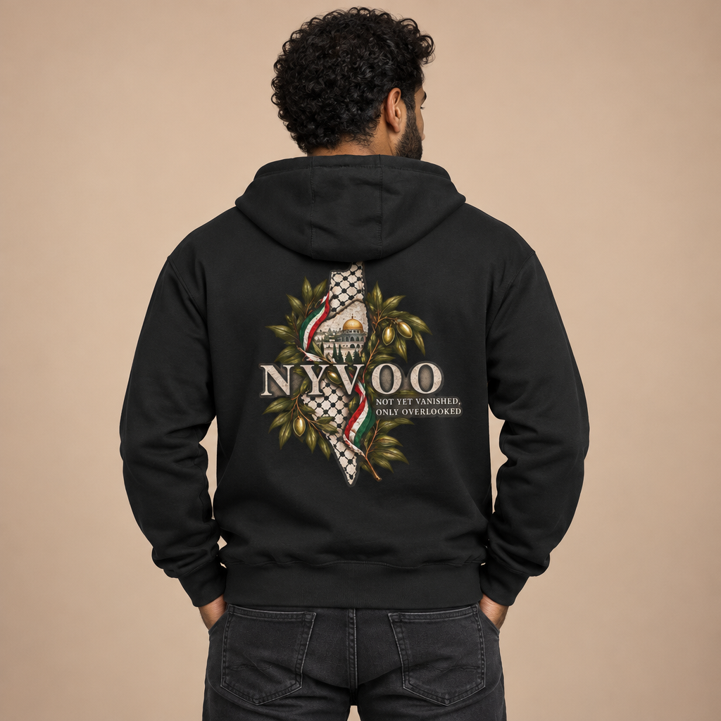 NYVOO Palestine Heritage Emblem Heavy Weight Cotton Hoodie