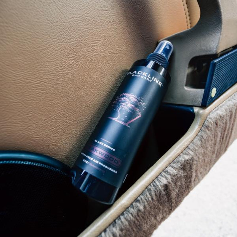 BLACKLINE 8Oz Car Air Freshener - Lasts 1-2 Days, Made for Daily Use. Choose from Dark Ice, Ocean Breeze, Mahogany Teakwood, or Sour Cherry Scents