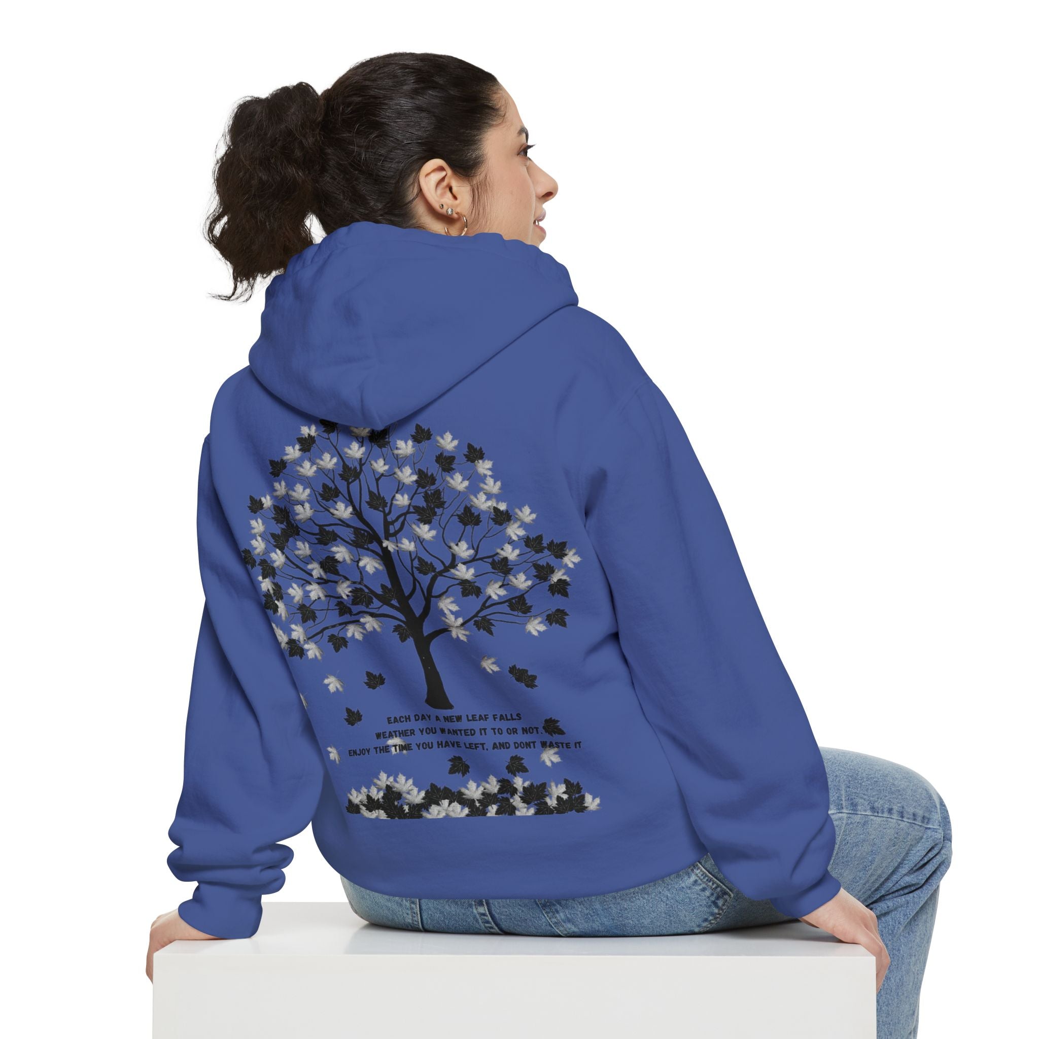 Tree of Time Unisex Hoodie - Nature Inspired Sweatshirt, Time Passing Symbol, Deep Meaning Jumper, Earthy Pullover, Men Women Apparel