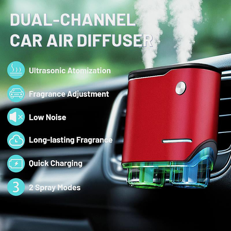 Shonoppy NEW Car Air Freshener Diffuser - 20Bottles Essential Oils Dual Spray Strong Smell Car Aromatherapy,Luxury Car Interior Accessories,Best Birthday Gifts