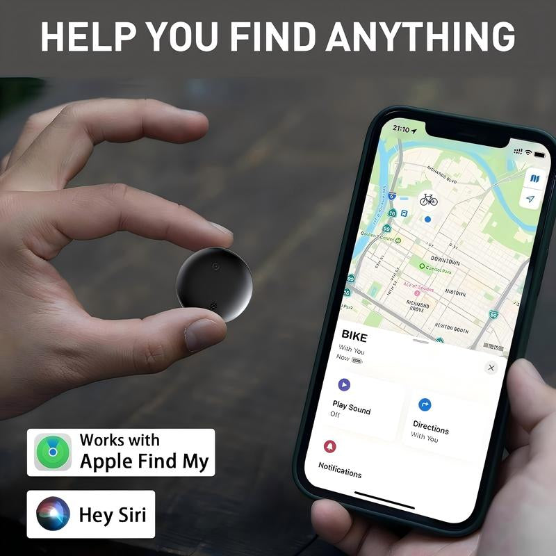 GPS Tracker for Car,Works with Apple Find My (Ios Only),Mini Trackers Device with Weatherproof Magnetic Case-No Monthly Fee-Best Hidden GPS Trackers,Anti-Lost Device Smart Tracking Tag