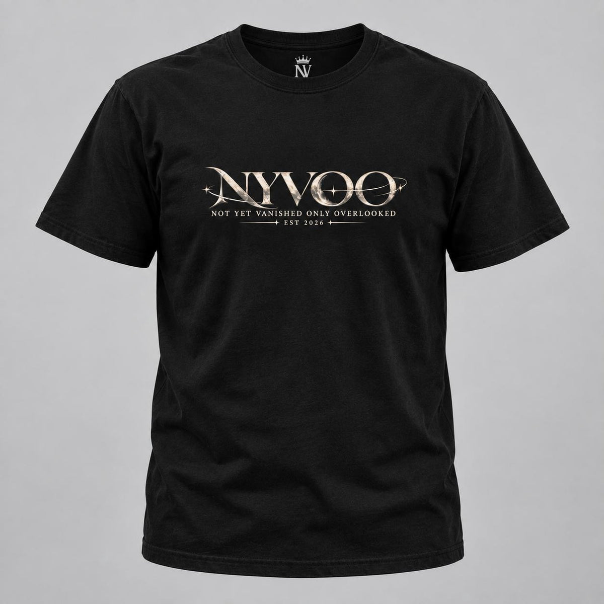 Celestial Moon Tee — "Not Yet Vanished Only Overlooked"