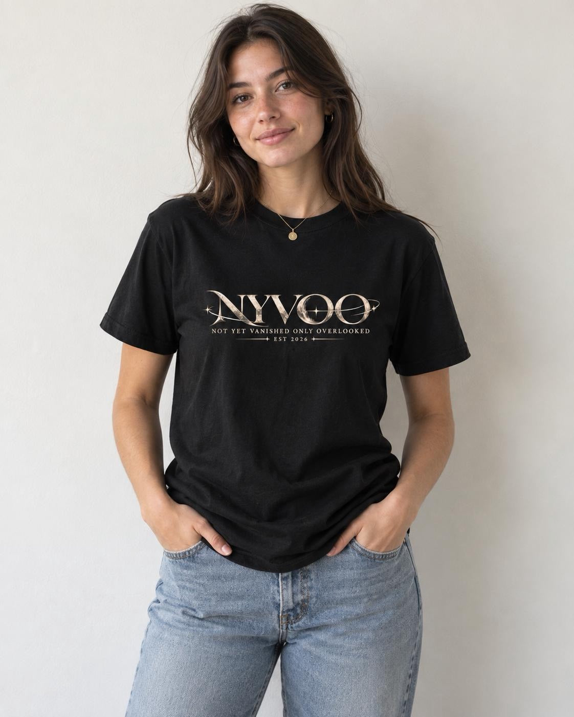 Celestial Moon Tee — "Not Yet Vanished Only Overlooked"