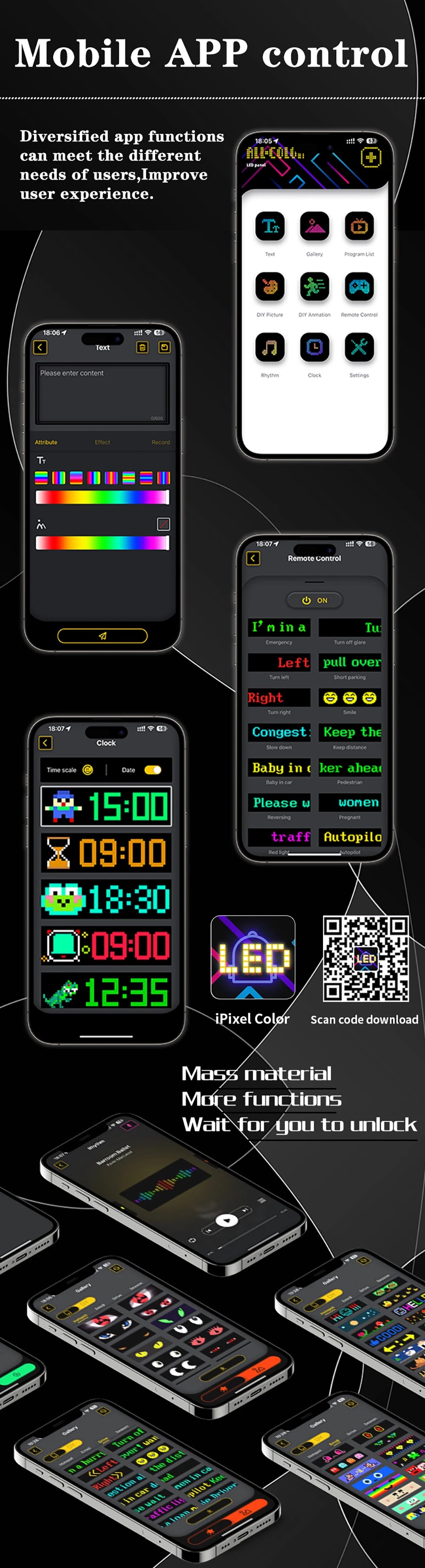 ADJUSTABLE WINDOW LED SIGN (Bluetooth and remote controlled) universal fit