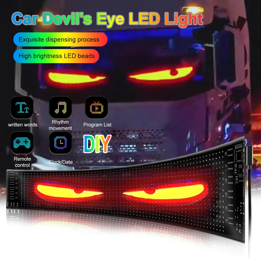 ADJUSTABLE WINDOW LED SIGN (Bluetooth and remote controlled) universal fit